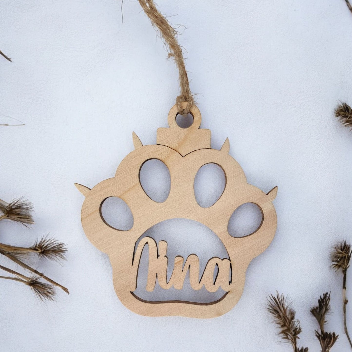 BOLA HUELLA GATO MADERA CLARITA