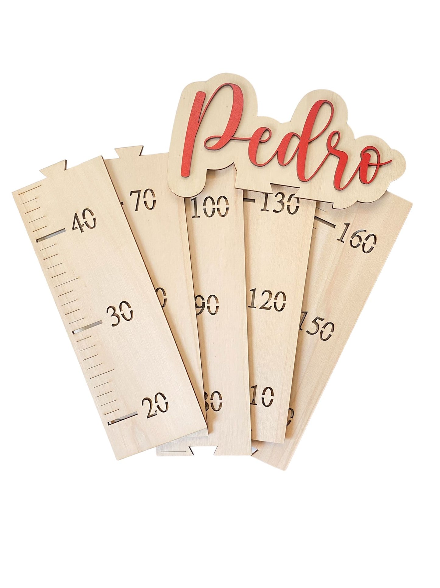 MEDIDOR INFANTIL PERSONALIZADO ROJO