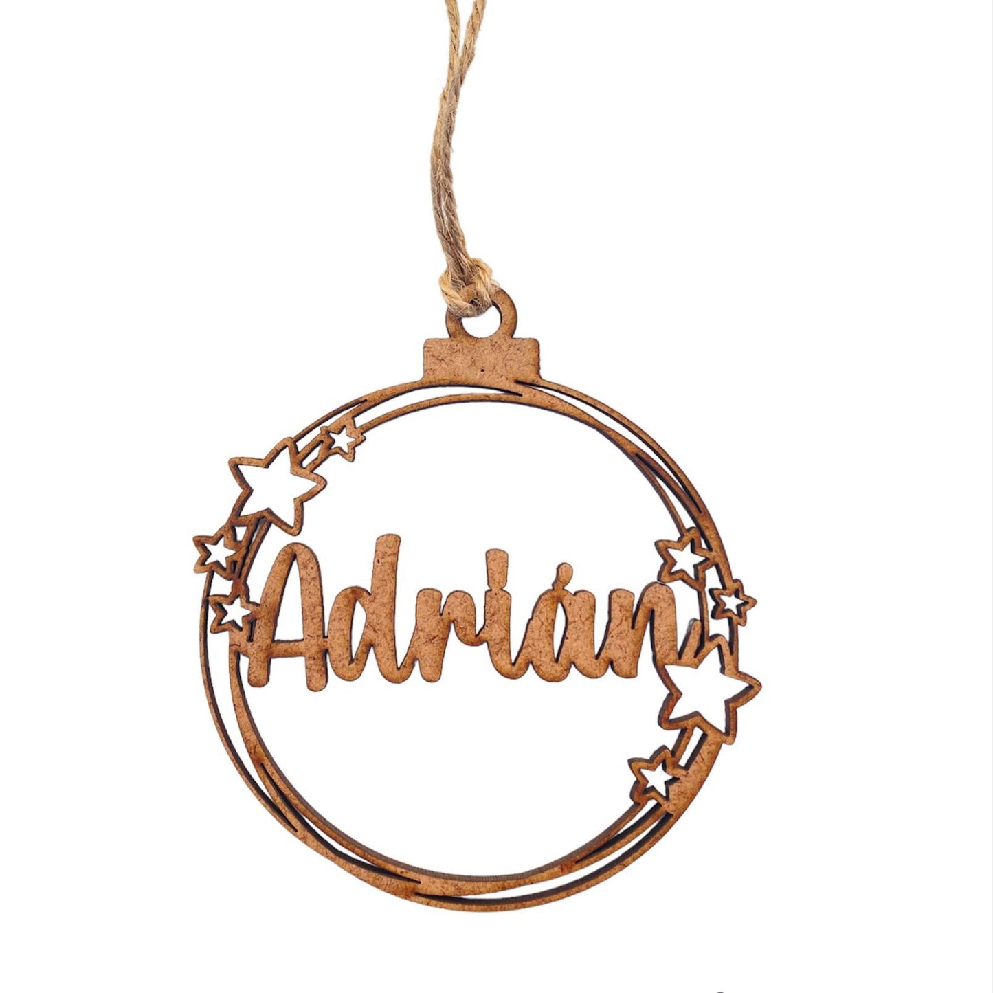 BOLA ESTRELLITAS MADERA