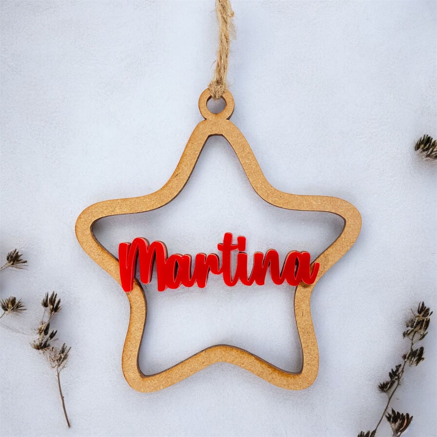 BOLA ESTRELLA MADERA NOMBRE COLORES