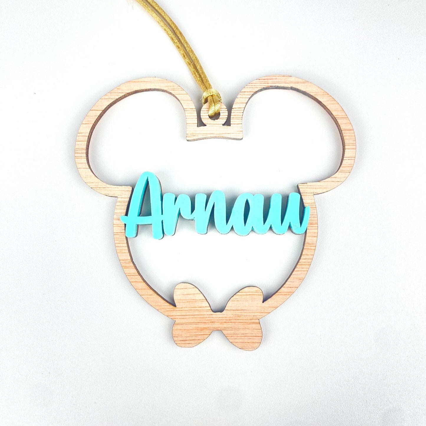 BOLA MICKEY MADERA CLARITA NOMBRE COLORES