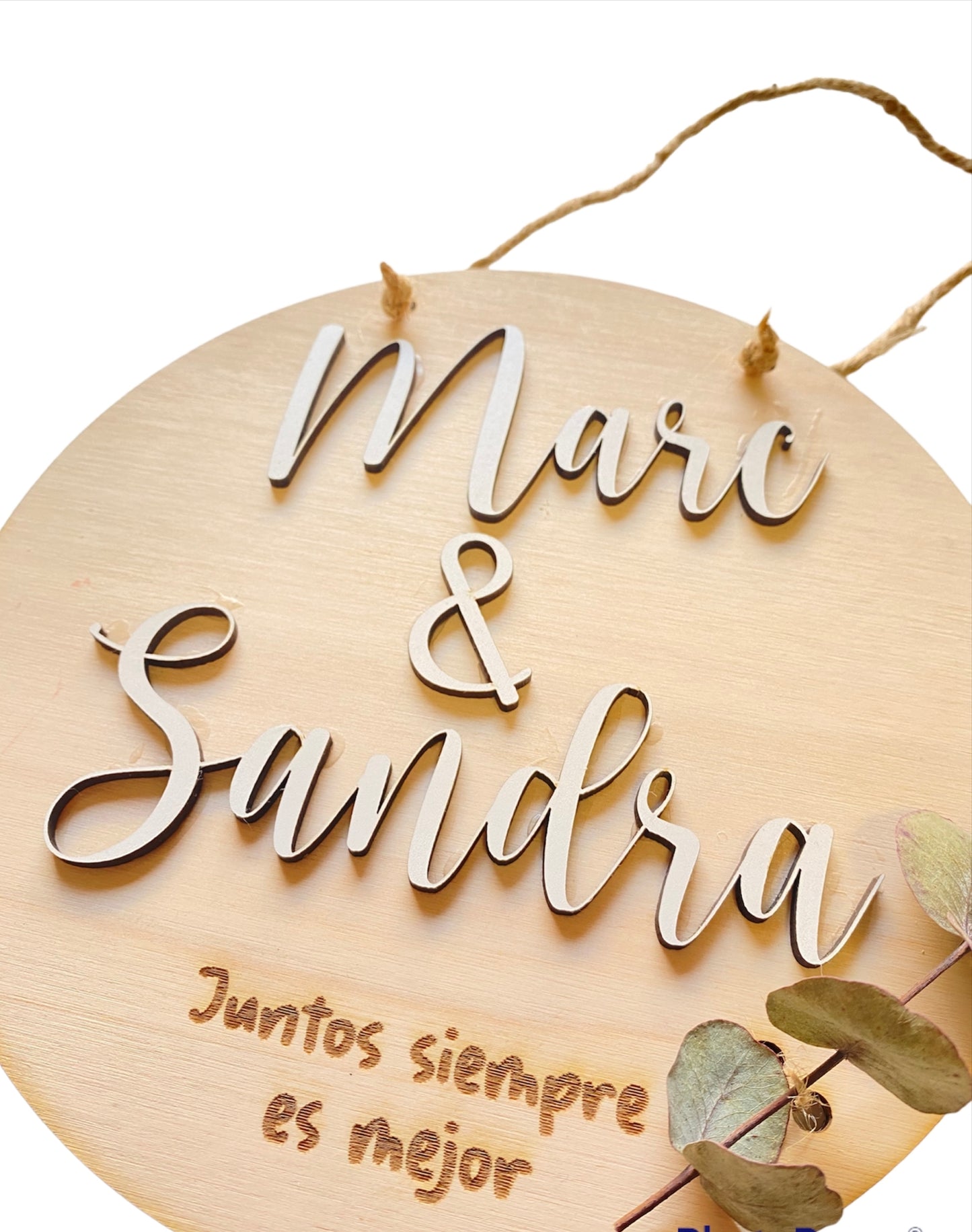 PLACA SAN VALENTÍN PERSONALIZADA