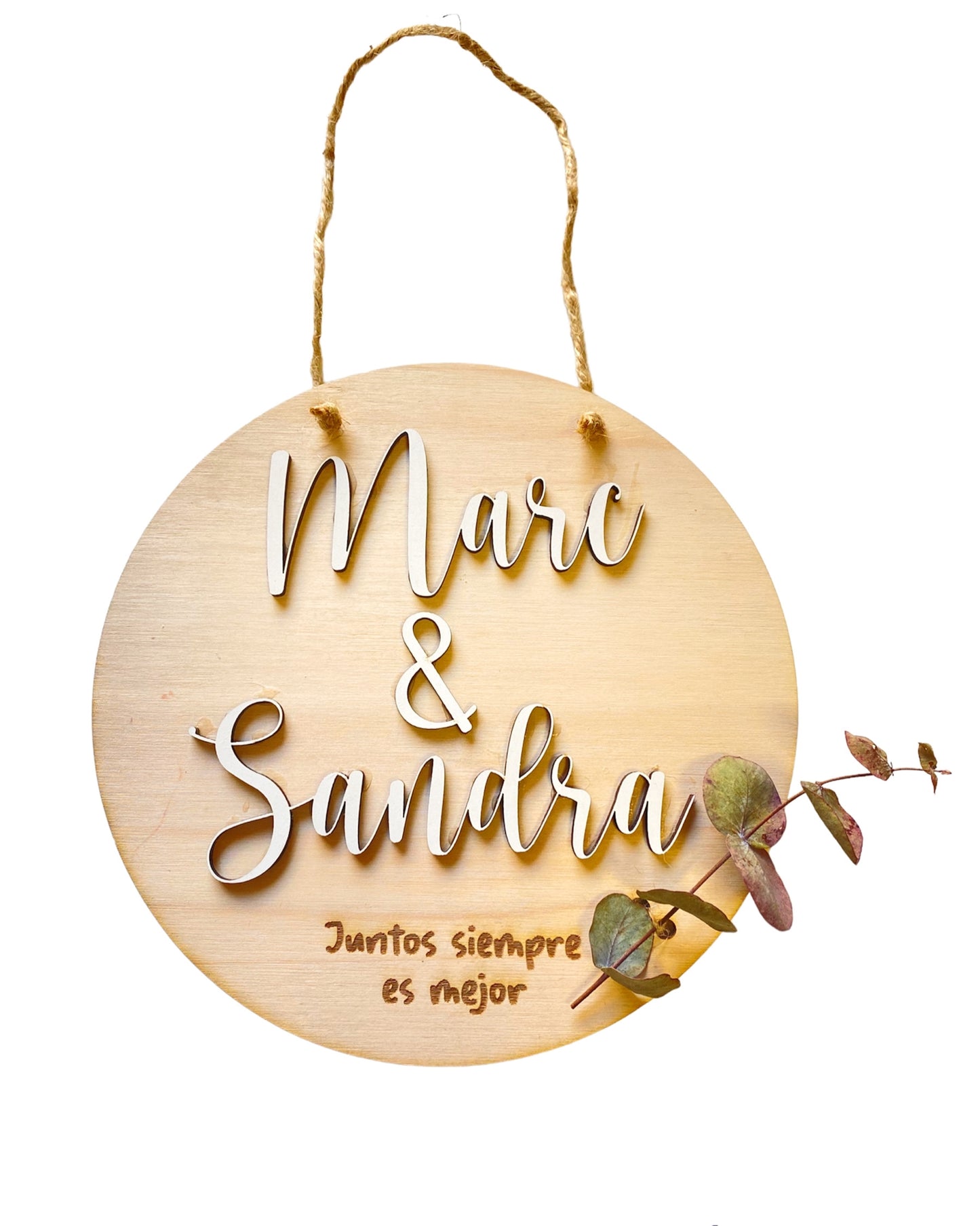 PLACA SAN VALENTÍN PERSONALIZADA
