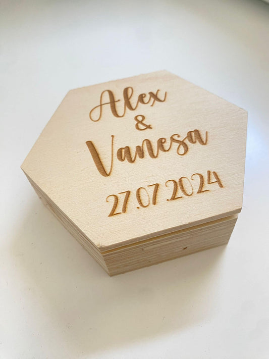 CAJA PORTA ALIANZAS/ ANILLOS BODA