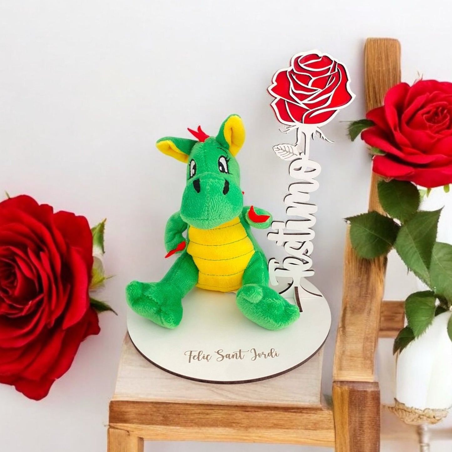 ROSA MADERA SANT JORDI CON DRAGÓN