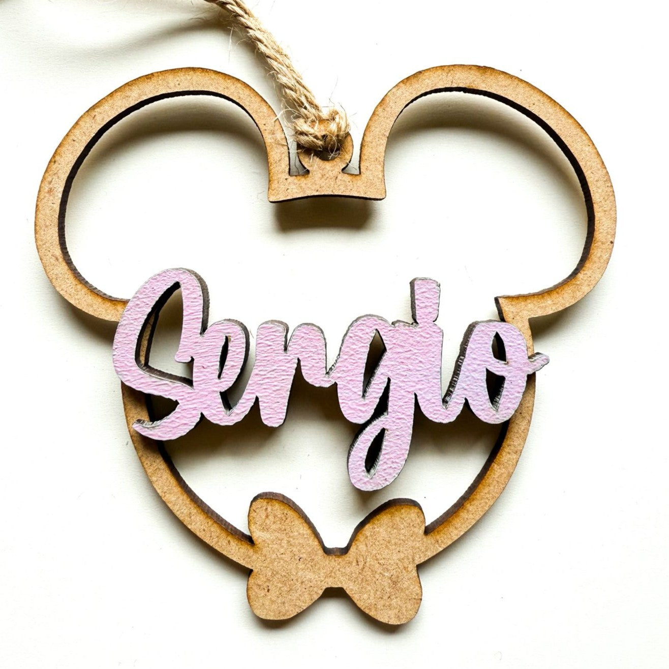 BOLA MICKEY MADERA NOMBRE COLORES