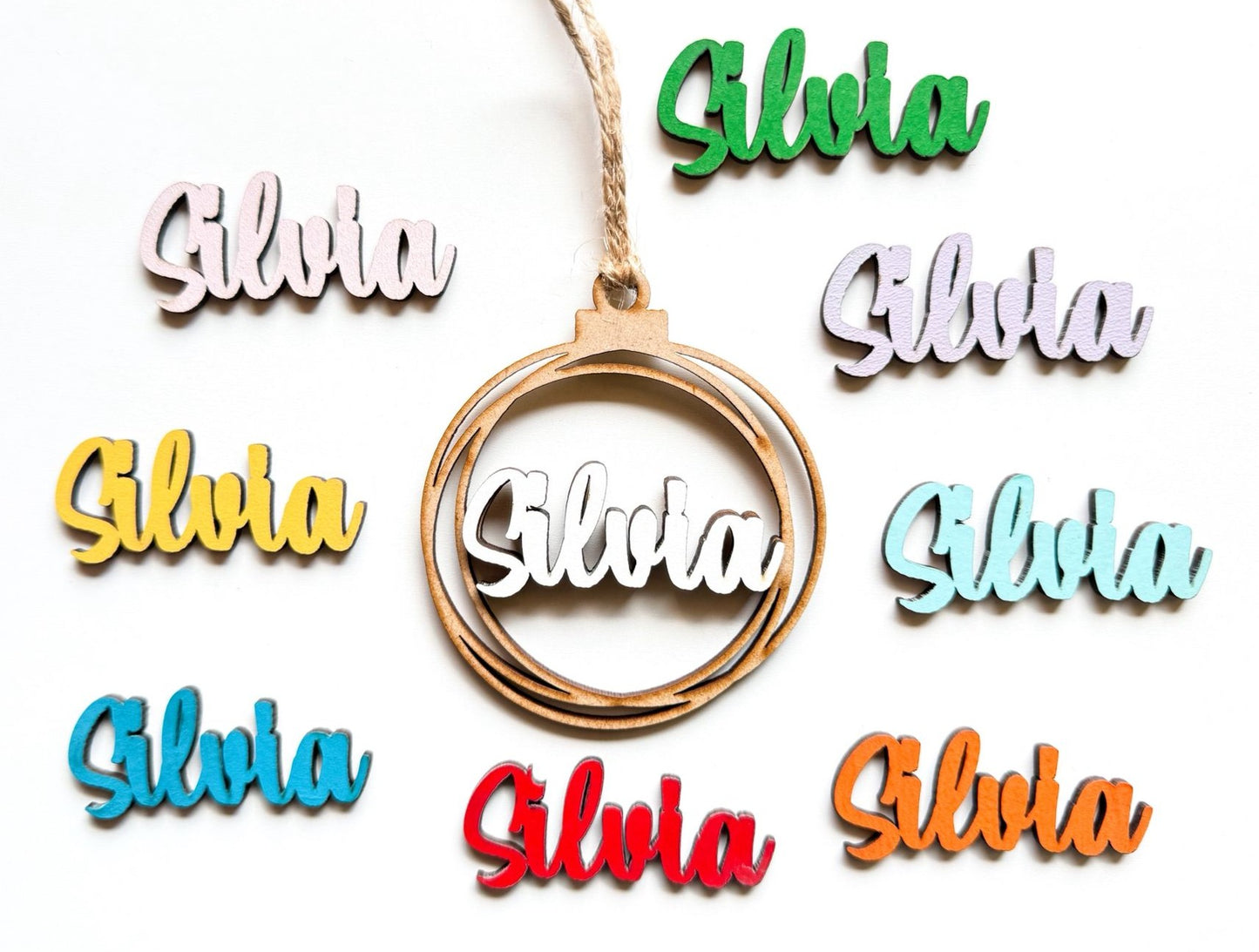 BOLA CONCENTRICA MADERA NOMBRE COLORES