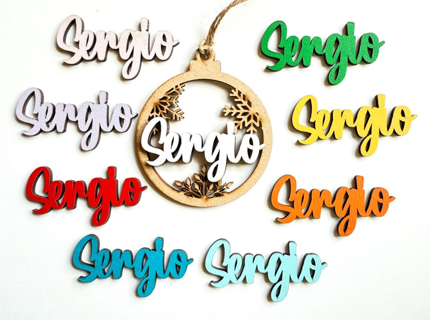 BOLA COPITOS MADERA NOMBRE COLORES