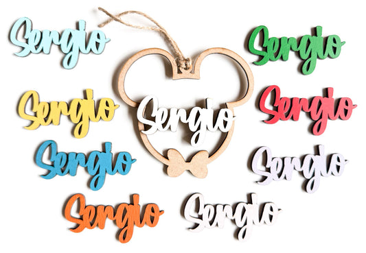 BOLA MICKEY MADERA NOMBRE COLORES